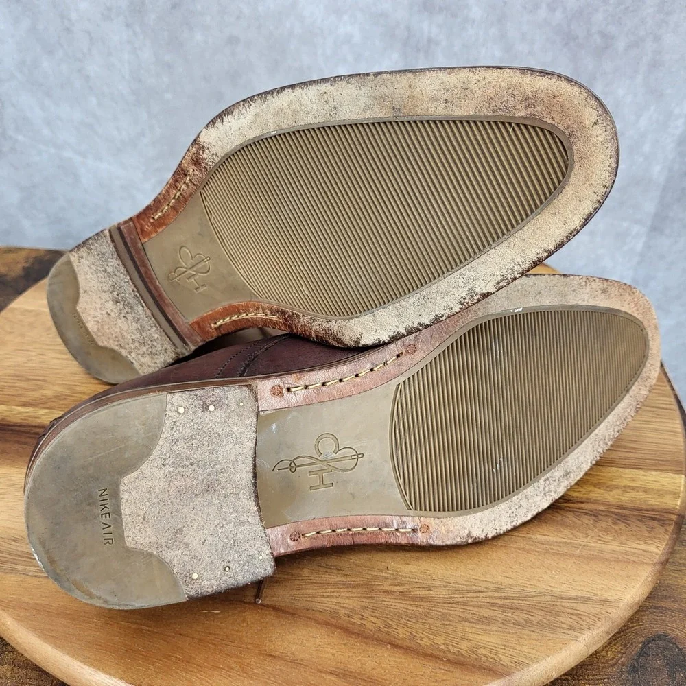 Cole Haan Air Oxford Shoes Mens 8 M Brown Leather‎ Jefferson Cap Toe Dress Shoes
